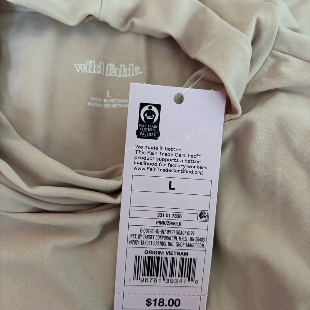 Wild Fable Pink Blush Mock Neck Basic Long Sleeve NWT Sizes XS M L Available - Picture 3 of 4